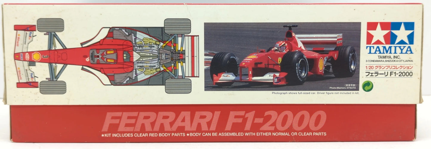 Tamiya 1/20 Grand Prix Collection Full View Ferrari F1-2000 Clear Red 20049