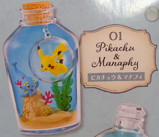 Re-Ment Pokemon AQUA BOTTLE collection ~Encounter at the Sparkling Waterside~ Pikachu and Manaphy 1