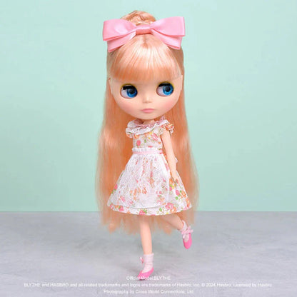 ★Nuovo di zecca★Junie Moon Dear Darling 22 cm Bambola (Neo Blythe) Set vestito intero rosa