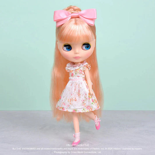 ★Nuovo di zecca★Junie Moon Dear Darling 22 cm Bambola (Neo Blythe) Set vestito intero rosa
