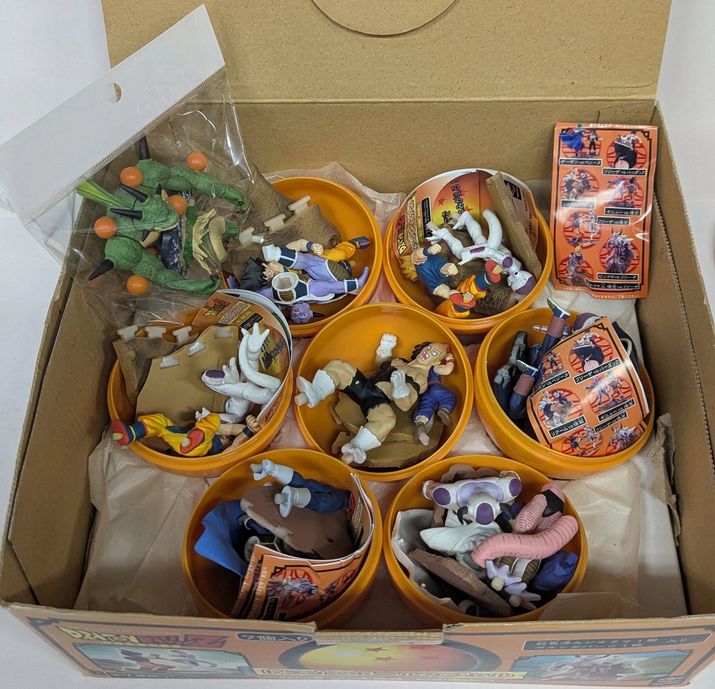 MegaHouse Dragon Ball Capsule 7 Colors + Bonus Parts set