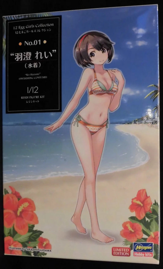 Hasegawa 1/12 Egg Girls Collection SP401 Resin Kit Rei Usumi (Swimsuit) No.01