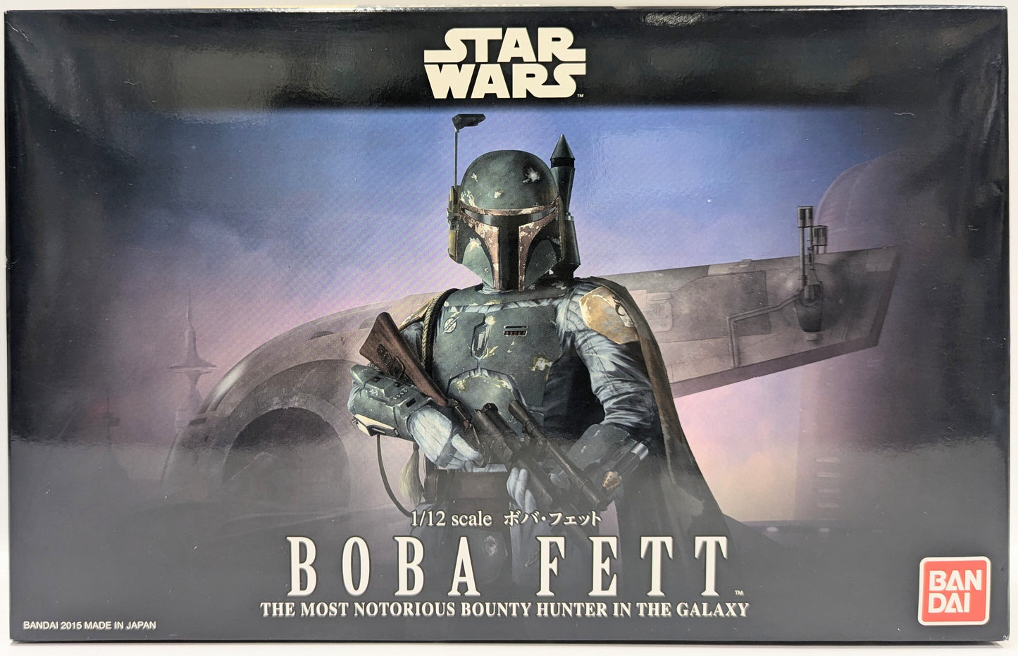 BANDAI PLASTIC MODEL KIT BOBA FETT 1/12 Scale