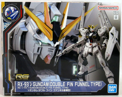 Bandai Spirits RG 1/144 GUNDAM SIDE-F Mobile Suit Gundam: Char's Counterattack RX93- ν (Nu) Gundam(double Fin-Fannel Equipped)