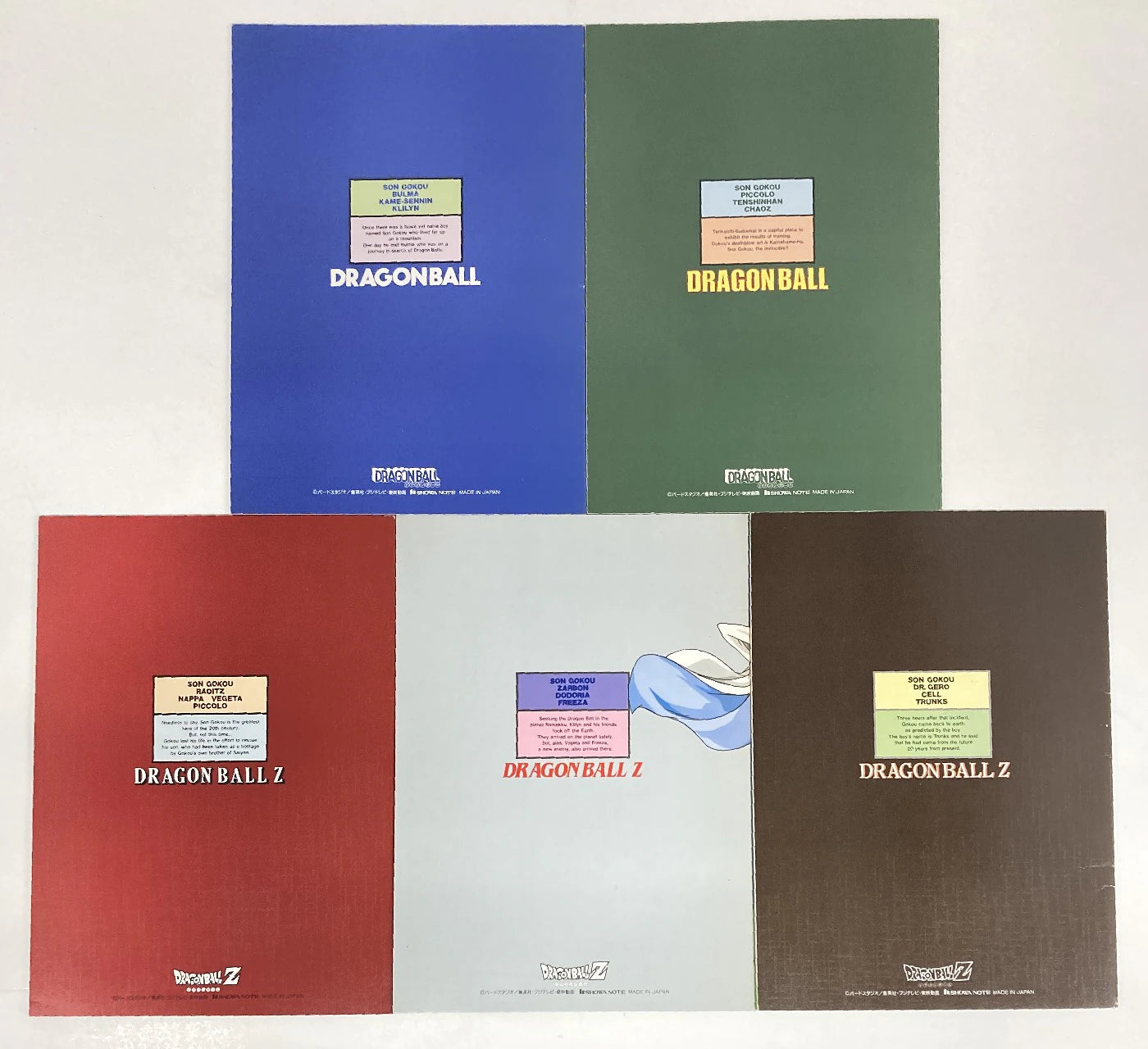 Shueisha Memorial Notebook HISTORY OF DRAGON BALL 970