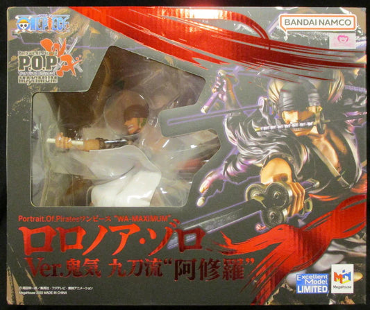 MegaHouse POP WA-MAXIMUM Roronoa Zoro Ver. Demonic Nine Sword Style Ashura