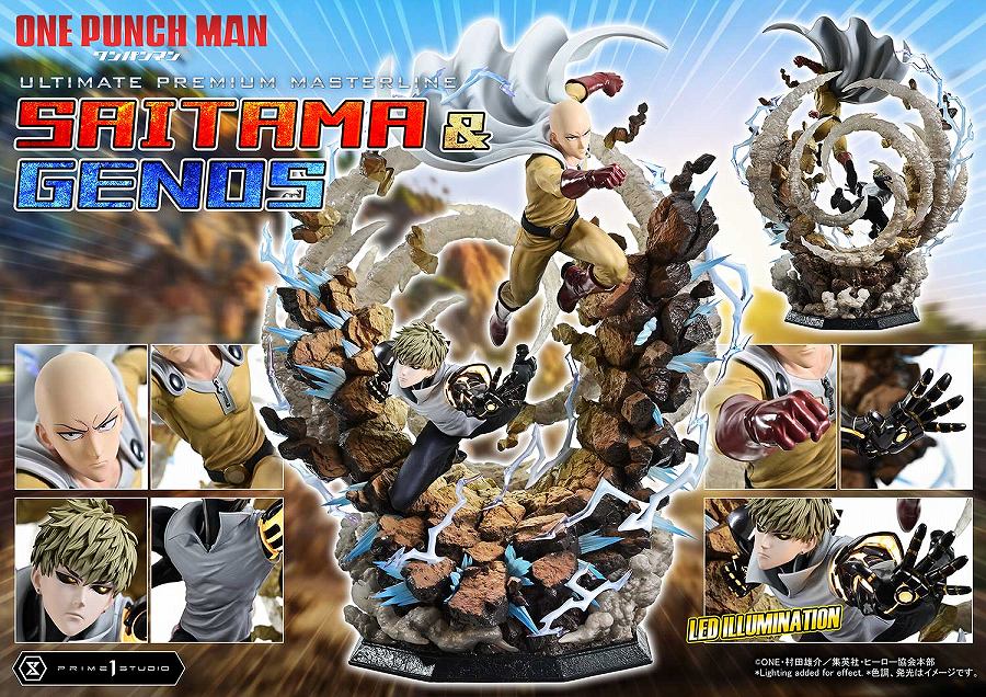 Ultimate Premium Masterline One Punch Man Saitama & Genos