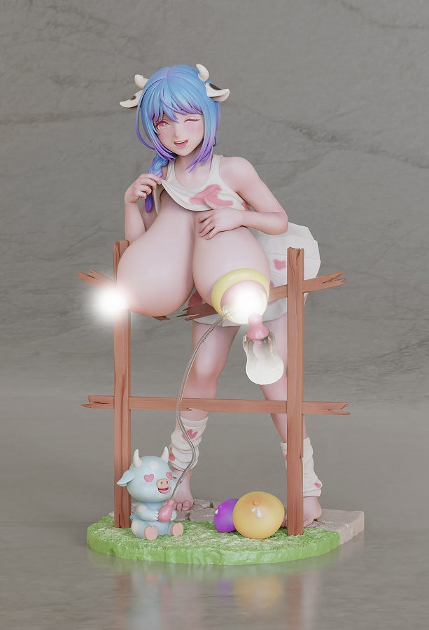 1/6 scale painted finished figure feeding the cows