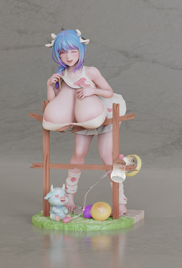 1/6 scale painted finished figure feeding the cows