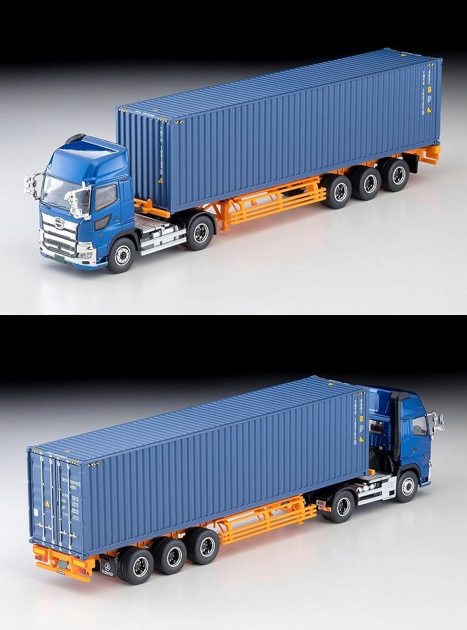 Tomica Limited Vintage Neo LV-N292e Hino Profia 40ft Marine Container Trailer (Toho Sharyo TC36H1C34) (Blue)
