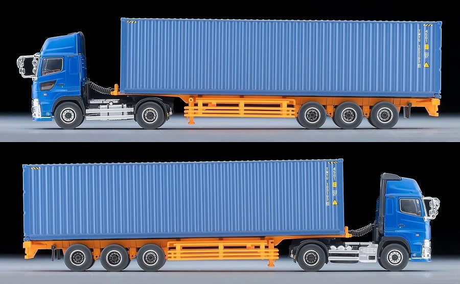 Tomica Limited Vintage Neo LV-N292e Hino Profia 40ft Marine Container Trailer (Toho Sharyo TC36H1C34) (Blue)