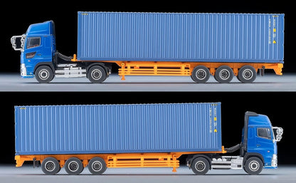 Tomica Limited Vintage Neo LV-N292e Hino Profia 40ft Marine Container Trailer (Toho Sharyo TC36H1C34) (Blue)