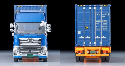 Tomica Limited Vintage Neo LV-N292e Hino Profia 40ft Marine Container Trailer (Toho Sharyo TC36H1C34) (Blue)