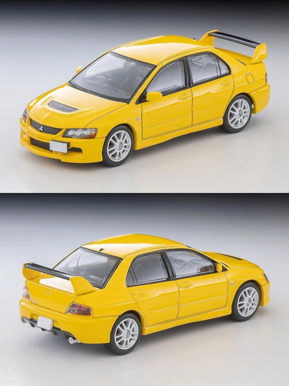 Tomica Limited Vintage Neo LV-N376a Mitsubishi Lancer Evolution IX GSR (Yellow) 2005 model