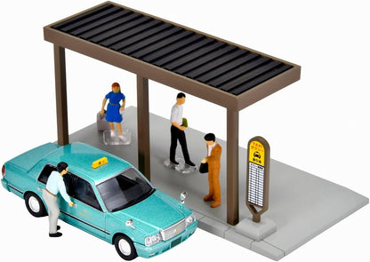 Tomica Limited Vintage Neo Geocolle 64 #Car Snap 04c Taxi Stand (Toyota Crown Sedan included)