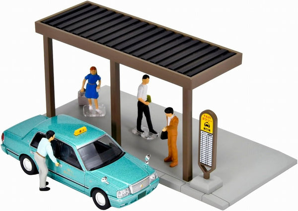 Tomica Limited Vintage Neo Geocolle 64 #Car Snap 04c Taxi Stand (Toyota Crown Sedan included)
