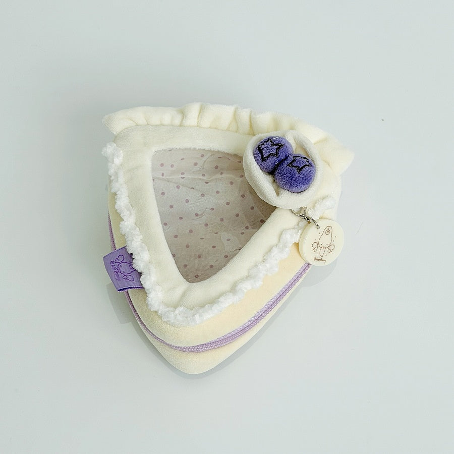 10cm stuffed animal pouch triangle blueberry