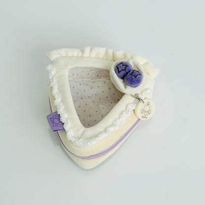 10cm stuffed animal pouch triangle blueberry