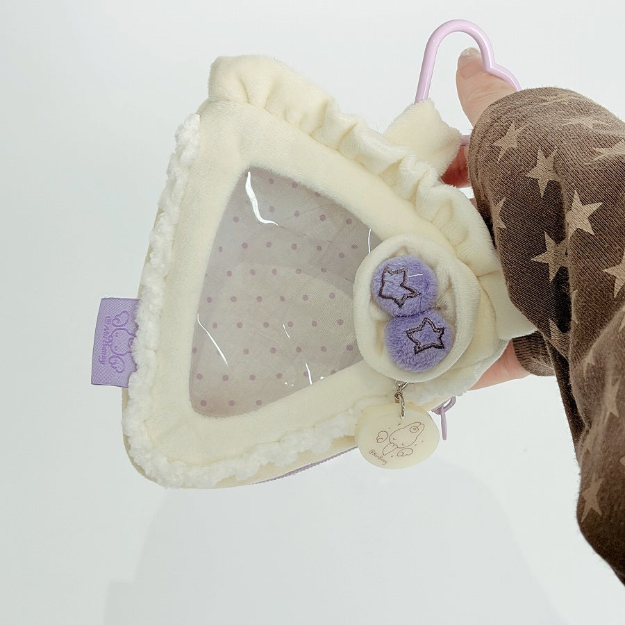 10cm stuffed animal pouch triangle blueberry