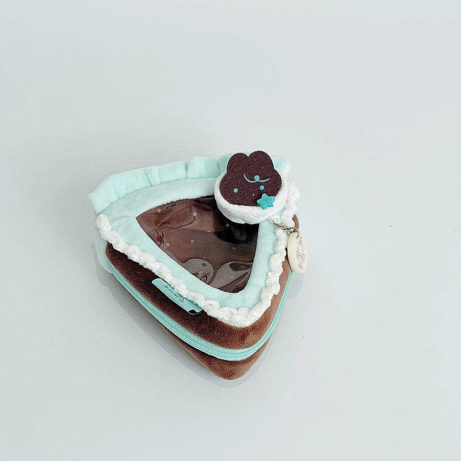 10cm stuffed animal pouch triangle chocolate mint