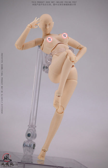 1/12 scale movable figure super model female body FMW006 white