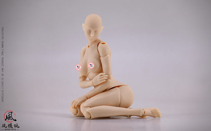 1/12 scale movable figure super model female body FMW006 white