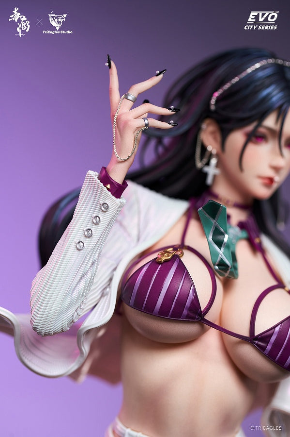 suit thug Fuuuran 1/4 scale statue (white coat Ver.)