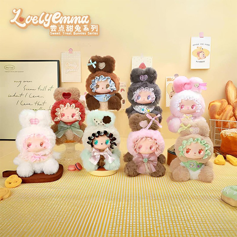 LOVELY EMMA Sweet Rabbit Bite Series Trading Plush 1BOX Quantity: 6