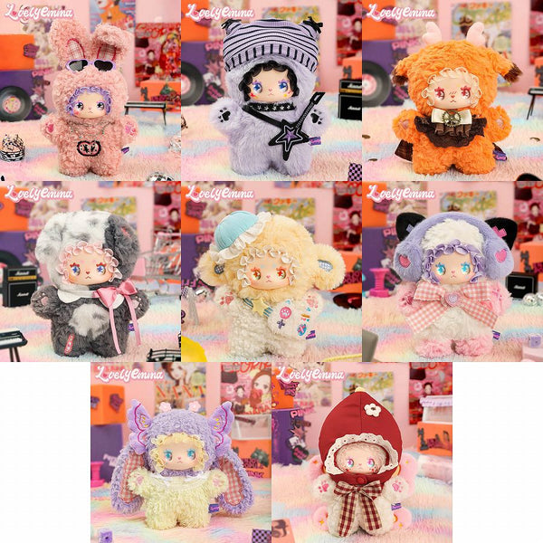 LOVELY EMMA PUNK ERA Series Trading Plush 1BOX Quantity: 6