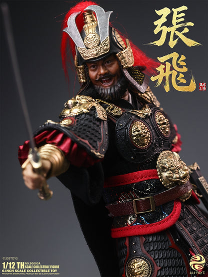 Three Kingdoms in the Hand NO.SG003A Zhang Fei 1/12 scale movable figure