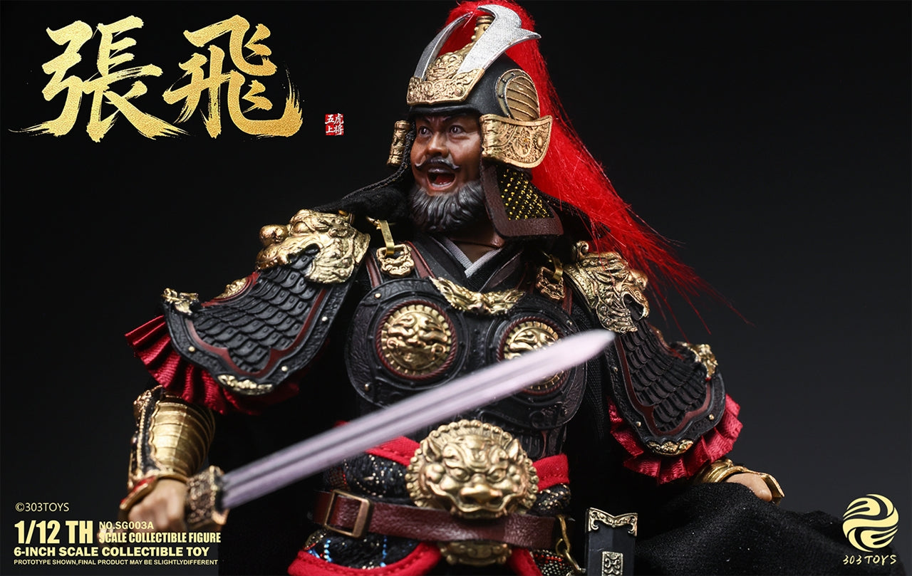 Three Kingdoms in the Hand NO.SG003A Zhang Fei 1/12 scale movable figure