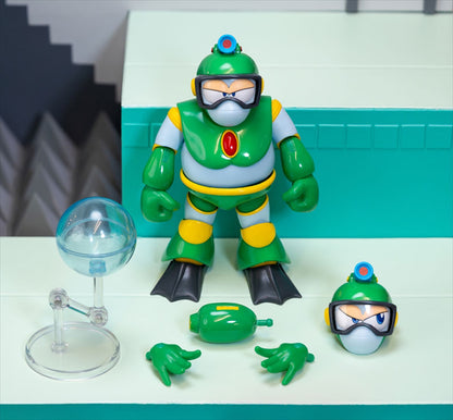 1/12 scale Rockman action figure Bubbleman (set da 4 pezzi)
