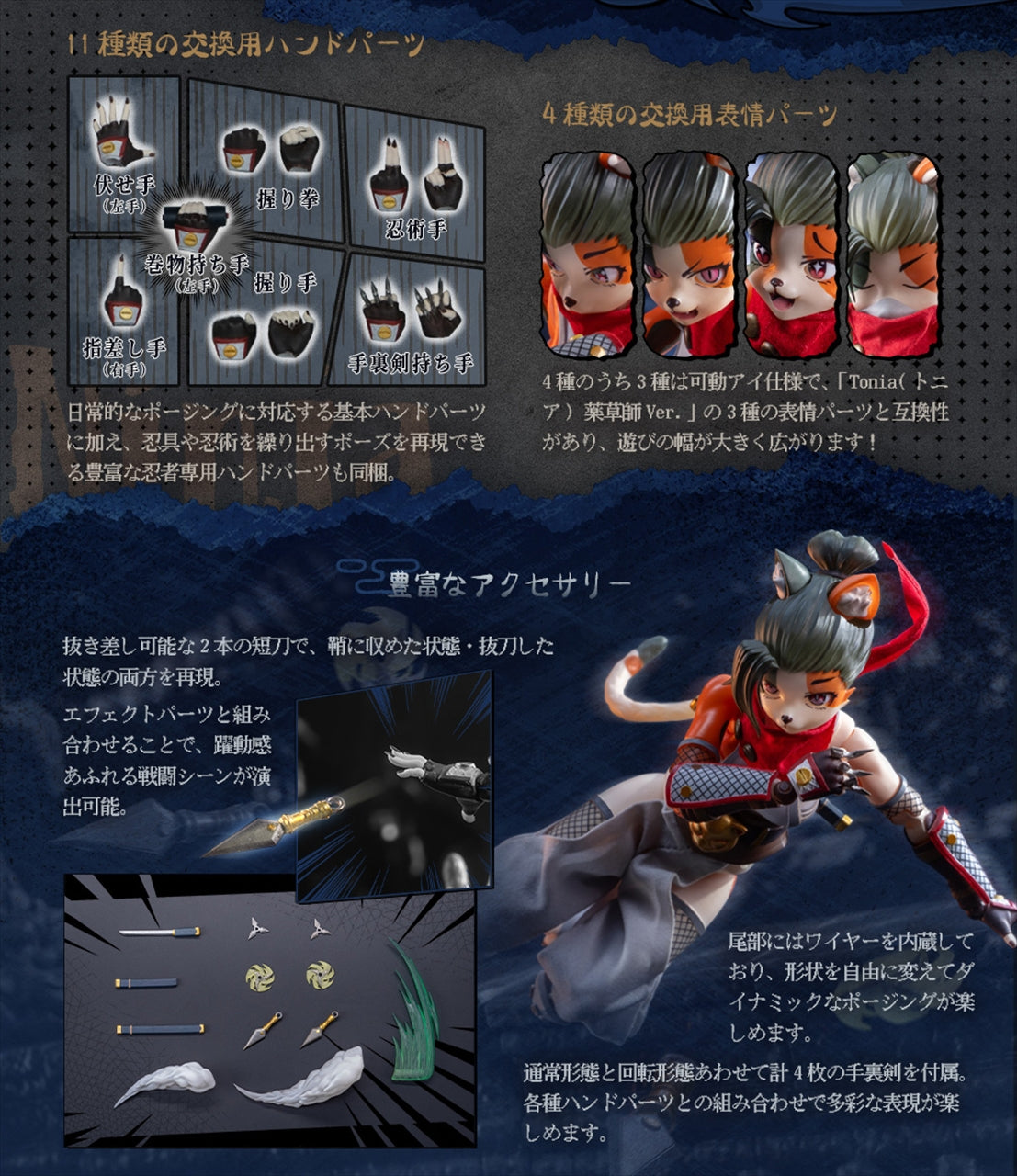 ERA-006 Tonia Ninja Ver. 1/12 scale movable figure