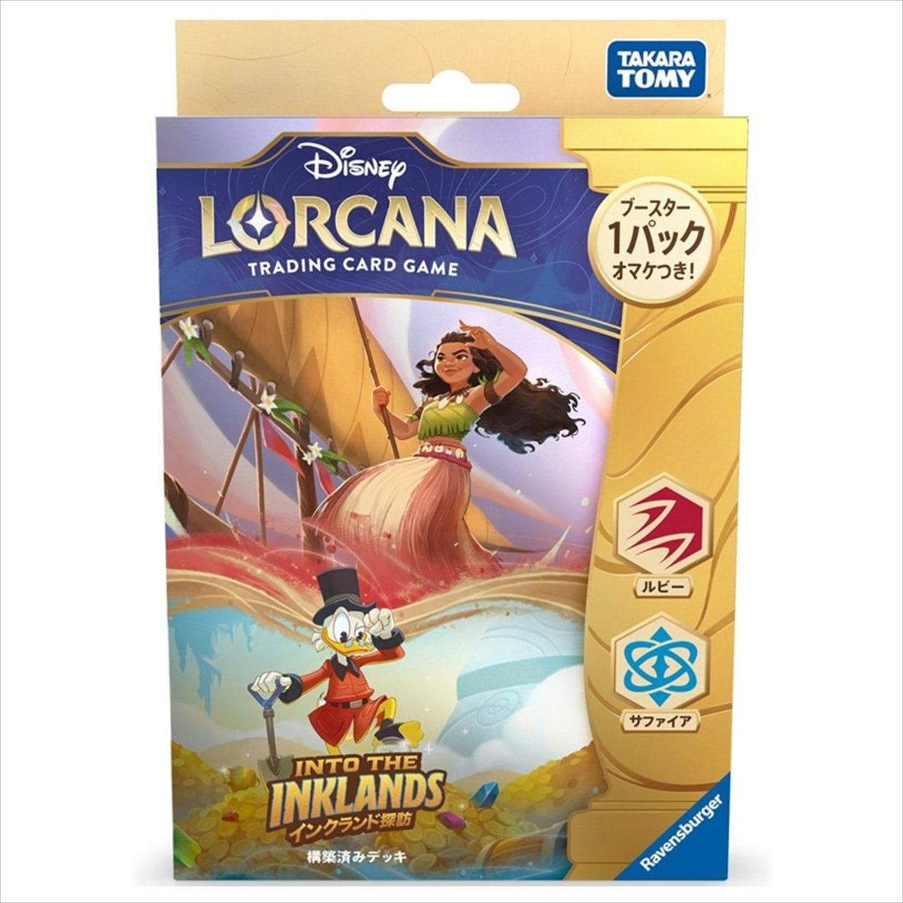 Disney Lorcana TCG Japanese version Pre-constructed deck Inland exploration Ruby Sapphire