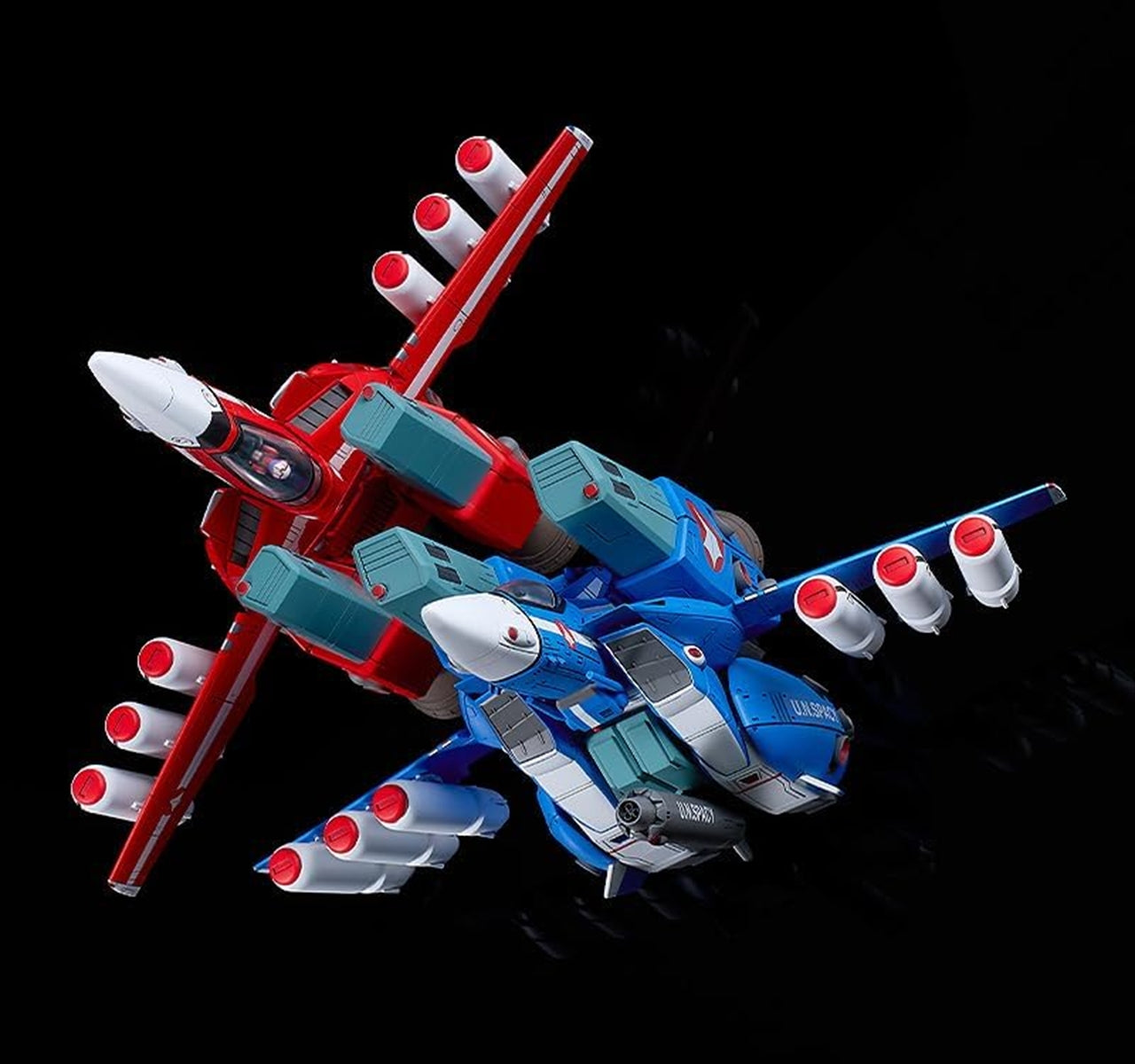 The Super Dimension Fortress Macross PLAMAX PX-20 VF-1J Super Fighter Valkyrie Max & Milia Galaxy Strongest Set