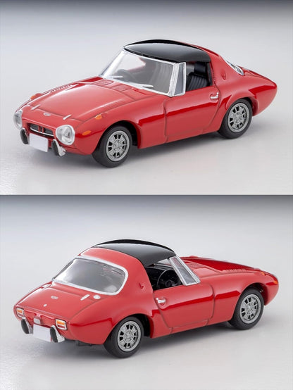 Tomica Limited Vintage LV-139d Toyota Sports 800 Custom Wheel Equipped Vehicle (Red) 1969 Model