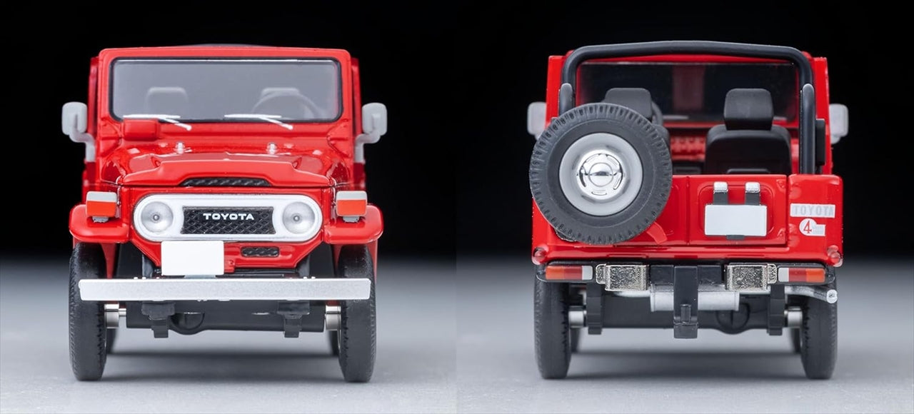 Tomica Limited Vintage Neo LV-N382a Toyota Land Cruiser 40 Open Top North American Specification (Red)