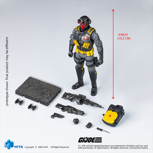 Higher Exzibit Mini Series 1/18 Scale 4 Inch G.I. Joe Cobra Viper (Python Patrol Version) Action Figure