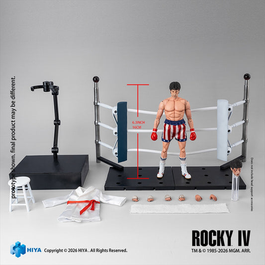 Hire Exzibit Super Series 1/12 Scale 6.3 Inch Rocky 4 Rocky (Boxer Version) Action Figure