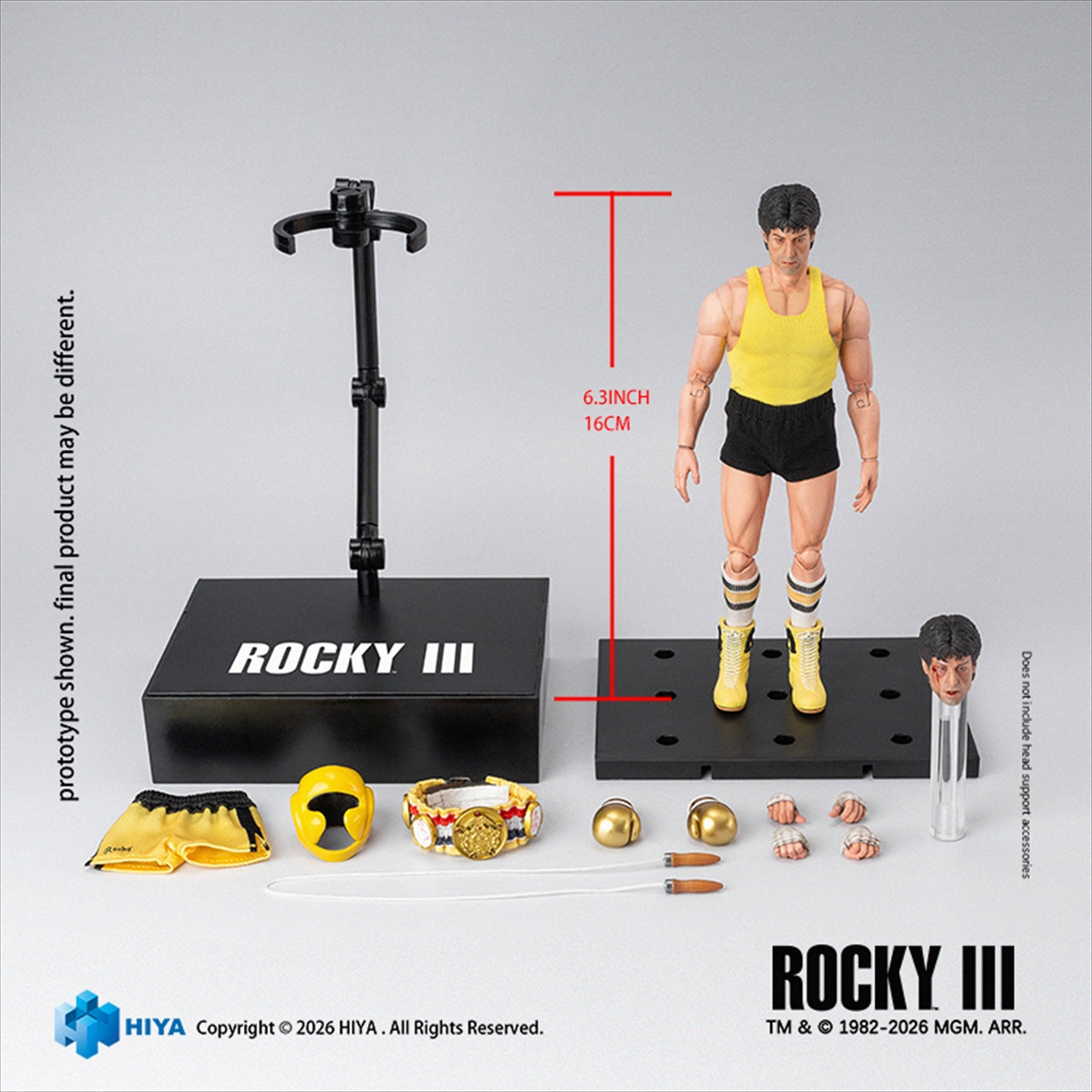 Hire Exzibit Super Series 1/12 Scale 6.3 Inch Rocky 3 Rocky (Boxer Version) Action Figure