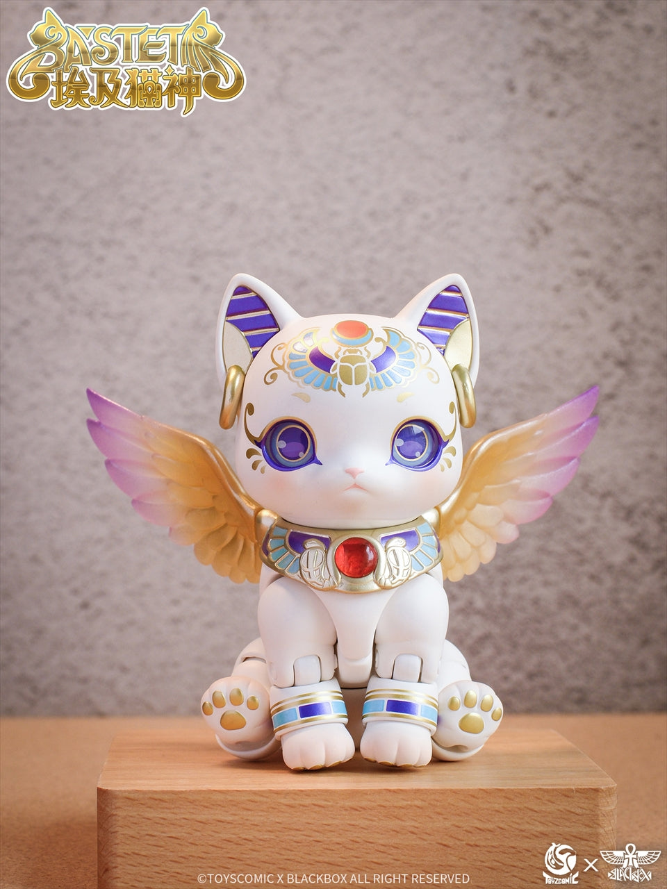 Bastet non-scale movable figure (white)