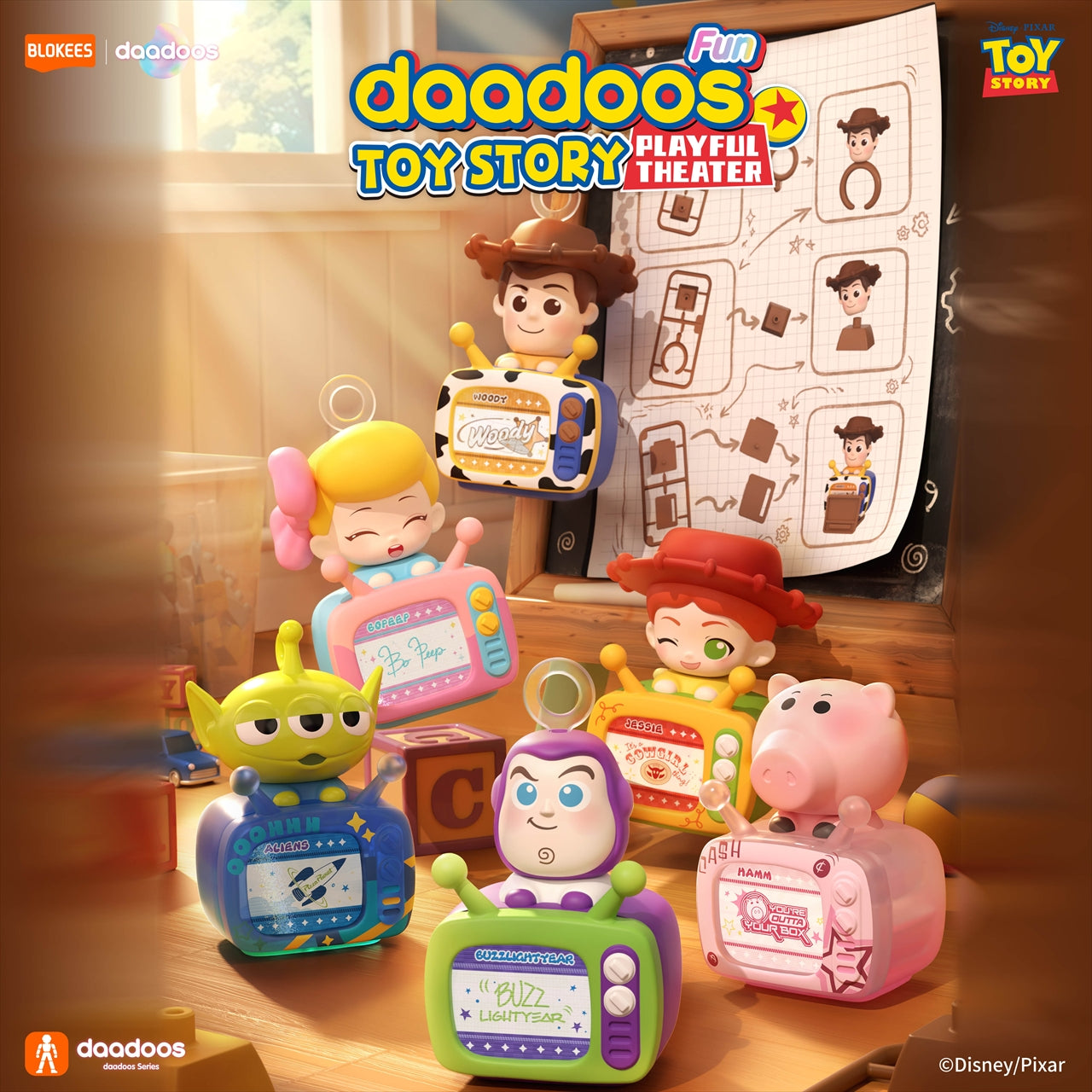 Toy Story Daddoos Fun01 - Playful Theater 1BOX Quantity: 12
