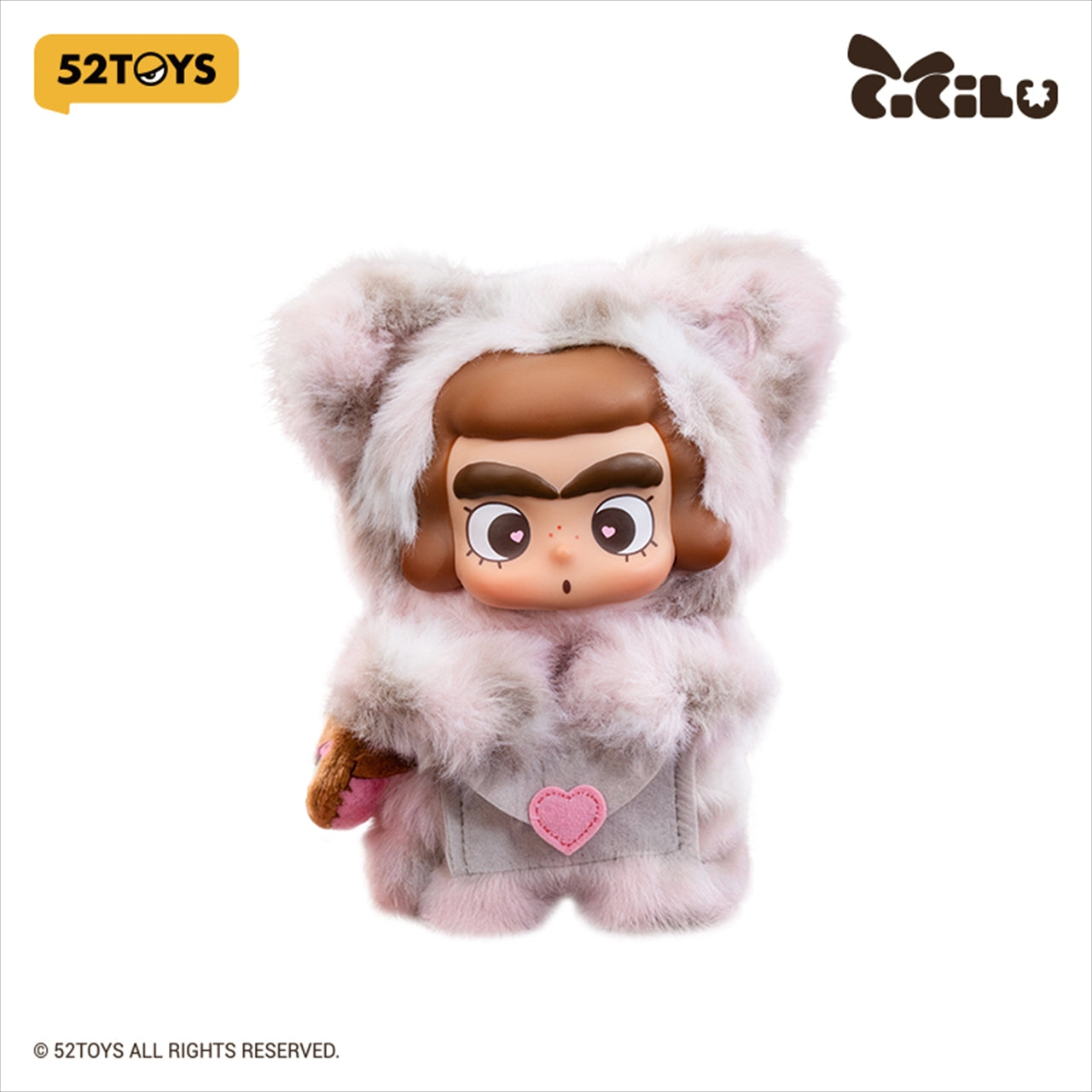 Cicilu Rose Leopard Postman Plush Strap