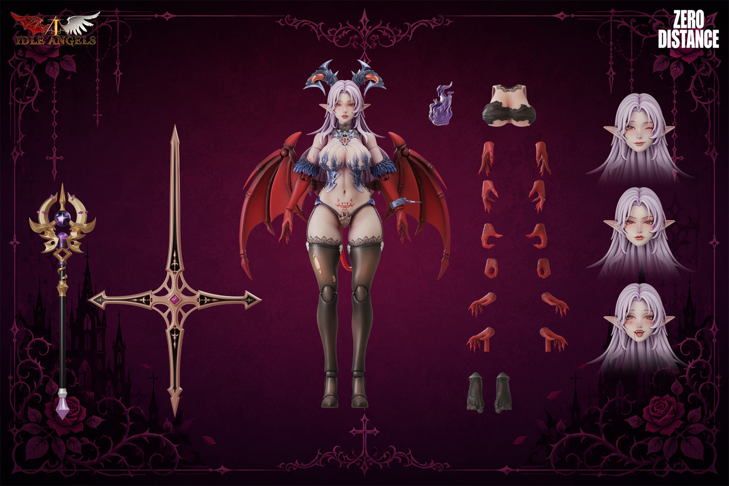 ZERO DISTANCE x Idle Angels Fallen Angel Lucifer 1/12 Scale Movable Figure Deluxe Edition