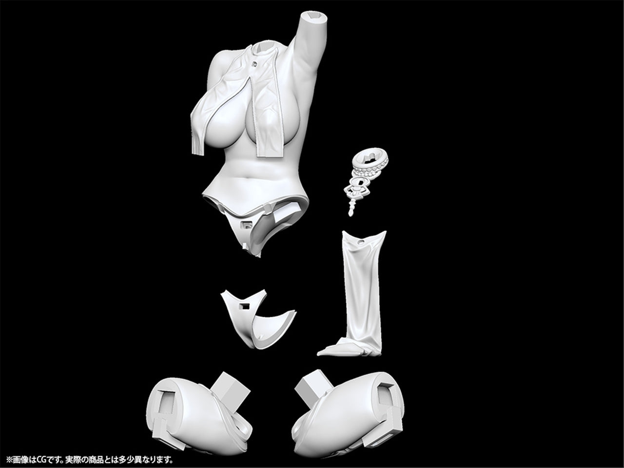 Brown cat girl Maw 1/6 scale unpainted output product garage kit