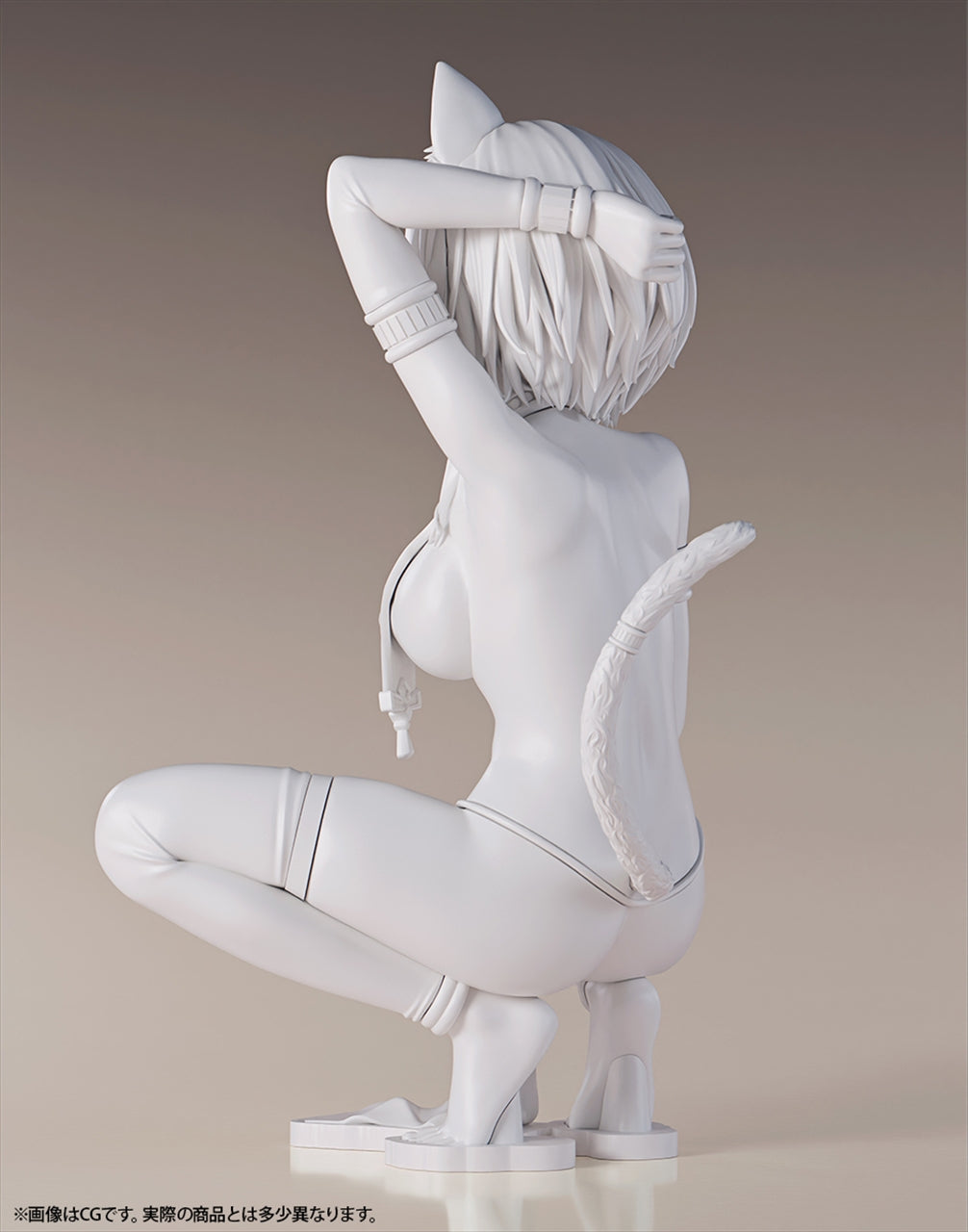 Nikkan Girl Brown Cat Girl Maw 1/6 scale unpainted output product garage kit