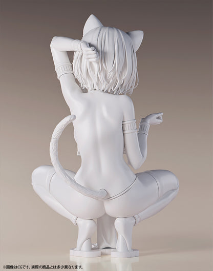 Nikkan Girl Brown Cat Girl Maw 1/6 scale unpainted output product garage kit