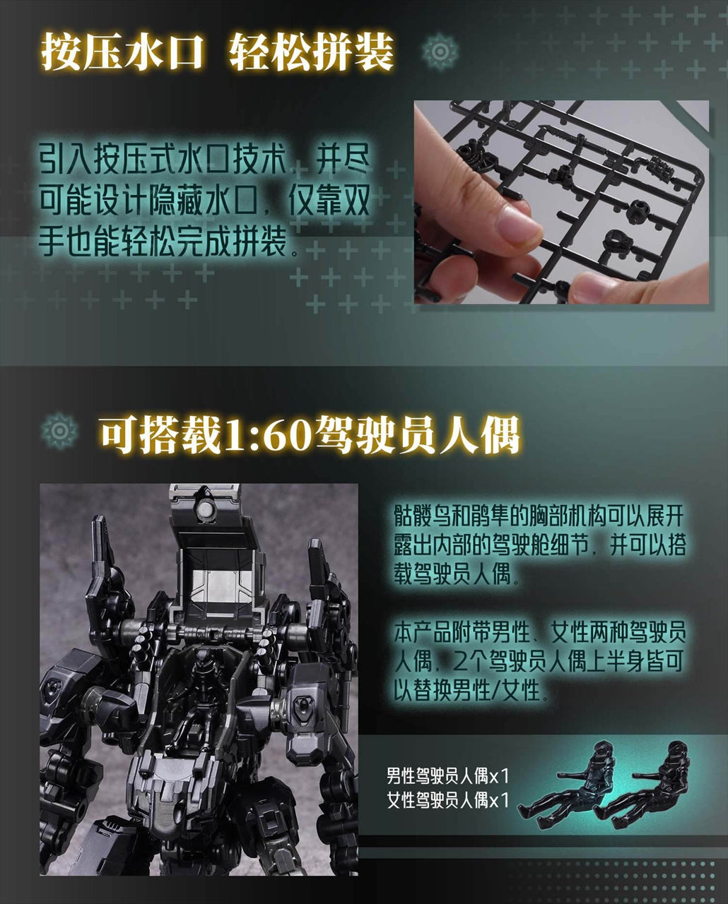 Future Vanguard-Skull Bird & Baza (Future Vanguard - Skull Bird & Baza) 1/60 scale Model Kit