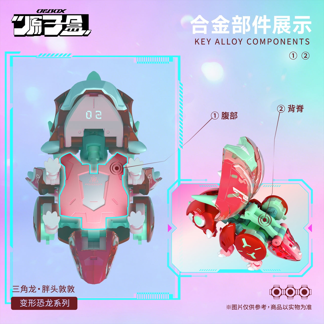YH1022 Triceratops Dundun transforming movable toy