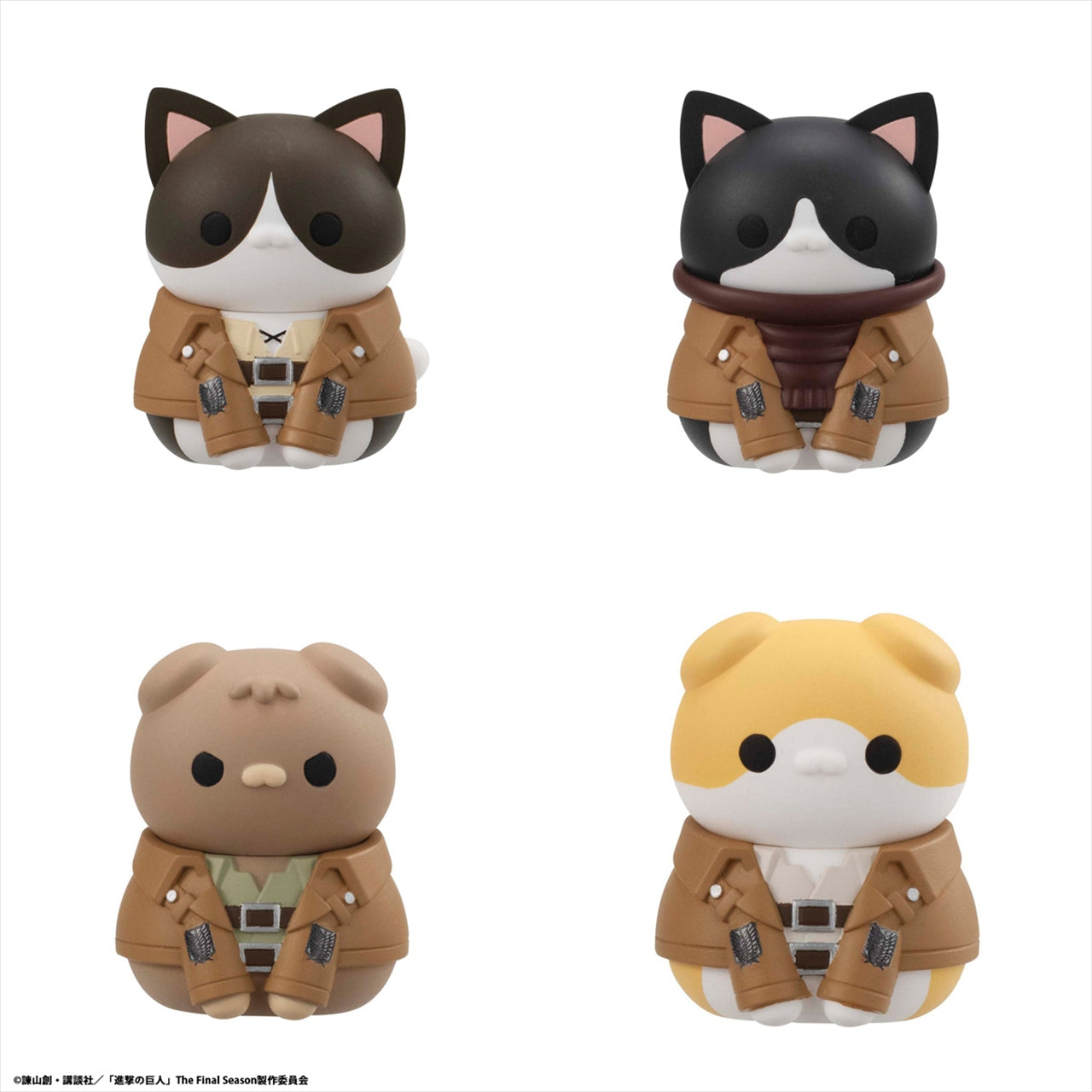 MEGA CAT PROJECT Attack on Titan Attack on Cat The Survey Corps gathers! Quantity in 1BOX: 8